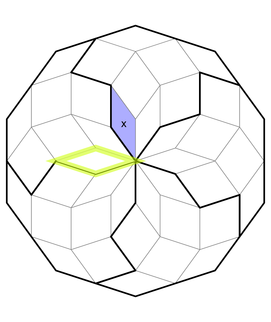 We claim that the outlined cell must have value x.