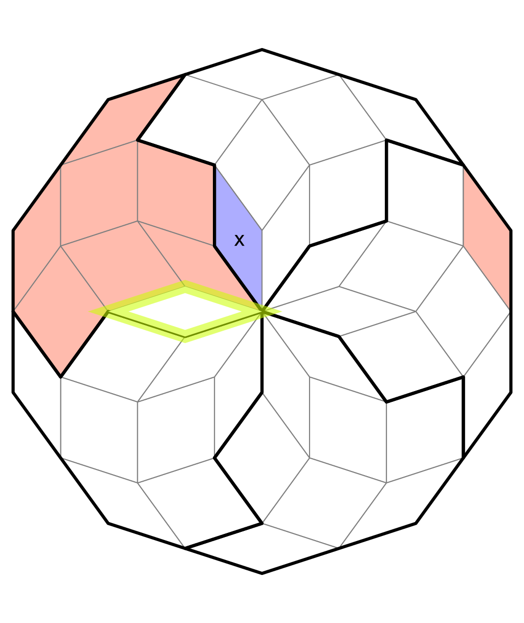 The only cell in this block where the x can be placed.